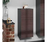hansgrohe Xevolos E Armoire mi-haute, charnière de porte à droite, 400x360x890mm, 54217730, Couleur: Corps gris ardoise mat, façade chêne foncé