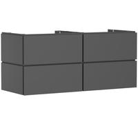 Hansgrohe Meuble sous-lavabo suspendu Xilesa E 137,5×55×62 cm 4 tiroirs gris ardoise mat 54305760