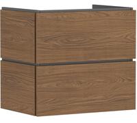 Meuble sous-vasque Hansgrohe Xilesa E 54258550 680x470mm, 2 tiroirs, pour lavabo, sans PushOpen, chêne cachemire