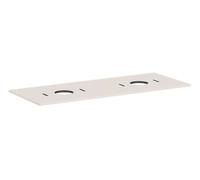 Hansgrohe Xilesa E - Comptoir pour lavabo, 138x55 cm, 2 découpes, beige mat 54280780