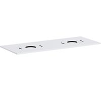 hansgrohe Xilesa E Console avec 2 découpes pour lavabo à poser, sans trous pour robinetterie, 1375x550x16mm, 54280700