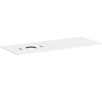 hansgrohe Xilesa E Console avec découpe à gauche pour lavabo à poser, sans trou pour robinetterie, 1375x550x16mm, 54278700