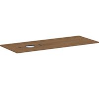 hansgrohe Xilesa E Console avec découpe à gauche pour lavabo à poser, sans trou pour robinetterie, 1375x550x16mm, 54278550