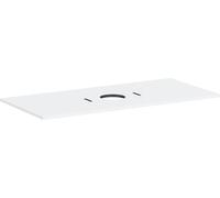 hansgrohe Xilesa E Console avec découpe au centre pour lavabo à poser sans trou de robinetterie, 1180x550x16mm, 54277700