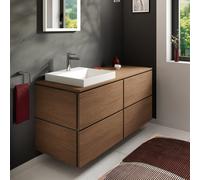 hansgrohe Xilesa E Meuble bas pour plan de toilette, 4 tiroirs, 54306550,