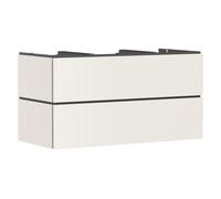 Hansgrohe Meuble sous-lavabo suspendu Xilesa E 118x55x62 cm 2 tiroirs sable mat 54303780