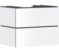 hansgrohe Xilesa E meuble sous-lavabo, 2 tiroirs, pour console découpe au centre, 780x550x620mm, 54299700, Couleur: Blanc mat