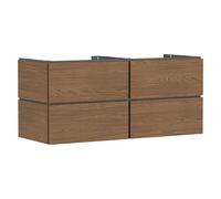hansgrohe Xilesa E meuble sous-lavabo, 4 tiroirs, pour console découpe au centre, 1375x550x620mm, 54305550, Couleur: Chêne Cachemire