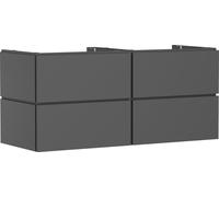 hansgrohe Xilesa E meuble sous-lavabo, 4 tiroirs PushOpen, pour plan de toilette découpe au centre, 1375x550x620mm, 54306760