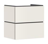 hansgrohe Xilesa E meuble sous-lavabo pour lavabos, 2 tiroirs, 630x470x620mm, 54256780, Couleur: Beige sable mat