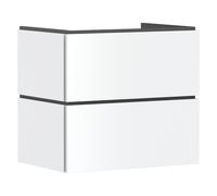 hansgrohe Xilesa E meuble sous-lavabo pour lavabos, 2 tiroirs, 680x470x620mm, 54258700, Couleur: Blanc mat