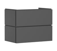 hansgrohe Xilesa E meuble sous-lavabo pour lavabos, 2 tiroirs, 780x470x620mm, 54260760, Couleur: Gris ardoise mat