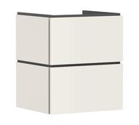 hansgrohe Xilesa E Meuble sous-lavabo pour lavabos, 2 tiroirs PushOpen, 530x470x620mm, 54292780, Couleur: Beige sable mat