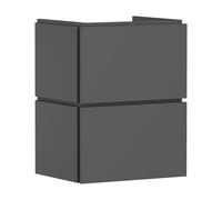 hansgrohe Xilesa E meuble sous-lavabo pour lave-mains, 2 tiroirs, 480x380x620mm, 54248760, Couleur: Gris ardoise mat