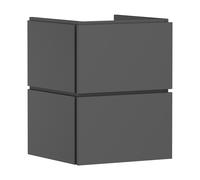 hansgrohe Xilesa E meuble sous-lavabo pour lave-mains, 2 tiroirs, 480x470x620mm, 54250760, Couleur: Gris ardoise mat