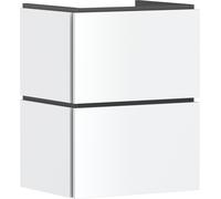 Meuble sous-vasque Hansgrohe Xilesa E 54290700 480x380mm, 2 tiroirs, pour lave-mains , avec PushOpen, blanc mat