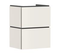 Meuble sous-vasque Hansgrohe Xilesa E 54290780 480x380mm, 2 tiroirs, compatible avec lave-mains , avec PushOpen, beige sable mat