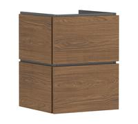 hansgrohe Xilesa E Meuble sous-lavabo pour lave-mains, 2 tiroirs PushOpen, 480x470x620mm, 54291550, Couleur: Chêne Cachemire