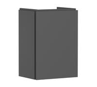 hansgrohe Xilesa E Meuble sous-lavabo pour lave-mains, charnière de porte à gauche, 430x330x620mm, 54245760, Couleur: Gris ardoise mat