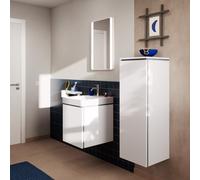 hansgrohe Xilesa E Armoire mi-haute, 1 porte, charnières à droite, 400x350x1065mm, 54284700, Couleur: Blanc mat