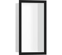 hansgrohe XtraStoris Individual Niche murale blanc mat avec cadre design 300x150x100 mm, 56096670, Couleur: noir mat