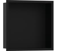 hansgrohe XtraStoris Individual Niche murale noir mat avec cadre design 300x300x100 mm, 56098670, Couleur: noir mat