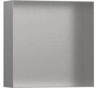 hansgrohe XtraStoris Minimalistic Niche murale sans cadre 300x300x100 mm, 56073800, Couleur: acier inoxydable brossé