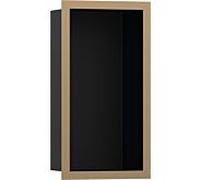 hansgrohe Niche murale XtraStoris 56095140 30x15x10cm, avec cadre design, noir mat, bronze brossé