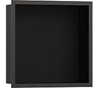 hansgrohe Niche murale XtraStoris 56098340 30x30x10cm, avec cadre design, noir mat, chrome noir brossé