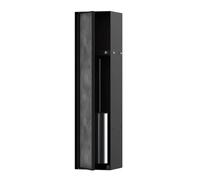 Hansgrohe Brosse WC encastrée XtraStoris Rock – avec tablette, porte carrelable – Noir mat 56060670