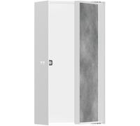 hansgrohe XtraStoris Rock niche murale avec porte à carreler 300x150x100 mm, 56082700, Couleur: blanc mat