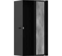 hansgrohe XtraStoris Rock niche murale avec porte à carreler 300x150x140 mm, 56088670, Couleur: noir mat