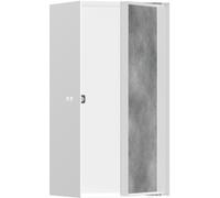 hansgrohe XtraStoris Rock niche murale avec porte à carreler 300x150x140 mm, 56088700, Couleur: blanc mat