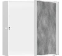 hansgrohe XtraStoris Rock niche murale avec porte à carreler 300x300x100 mm, 56085700, Couleur: blanc mat