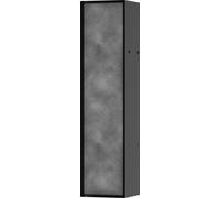hansgrohe XtraStoris Rock Porte-brosse WC, avec tablette, porte carrelable, sans cadre, 145x140x595mm, 56060670