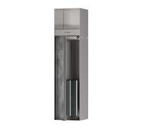 Hansgrohe Porte-papier WC XtraStoris Rock encastré avec porte-brosse acier inoxydable brossé 56062800
