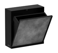 Hansgrohe Poubelle encastrée XtraStoris Rock porte carrelable 4 L noir mat 56089670