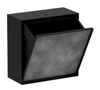 Hansgrohe XtraStoris Rock - Poubelle à encastrer 6 L, noir mat 56090670