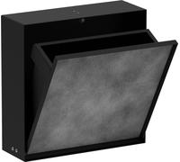 hansgrohe XtraStoris Rock poubelle, à encastrer, porte carrelable, 390x100x390mm, capacité 4 Betteres, 56089670
