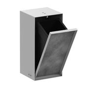 hansgrohe XtraStoris Rock poubelle, encastrée, porte carrelable, 240x140x390mm, 2,5 Betteres de capacité, 56063700, Couleur: Blanc mat