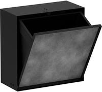 hansgrohe XtraStoris Rock poubelle, encastrée, porte carrelable, 390x140x390mm, 6 Betteres de capacité, 56090670
