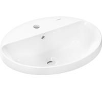 hansgrohe Xuniva D lavabo encastré, avec trop-plein, 1 trou pour robinet, 550x450mm, blanc, 60160450