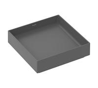hansgrohe Xuniva evo E vasque à poser 400/400, sans trou de robinetterie ni trop-plein, 60324760, Couleur: Gris ardoise mat