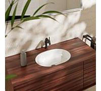 hansgrohe Xuniva lavabo à encastrer 60153450 450x350mm, sans trou pour robinetterie, avec trop-plein, blanc