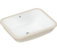 hansgrohe Xuniva Q lavabo à encastrer, SmartClean, avec trop-plein, sans trou pour robinet, 500x400mm, blanc, 61052450
