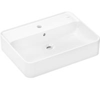 hansgrohe Xuniva Q lavabo à poser, avec trop-plein, 1 trou pour robinet, 600x450mm, blanc, 60172450