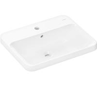 hansgrohe Xuniva Q lavabo encastré, avec trop-plein, 1 trou pour robinet, 550x450mm, blanc, 60162450