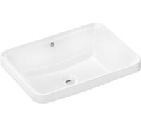 hansgrohe Xuniva Q lavabo encastré, avec trop-plein, sans trou pour robinet, 550x400mm, blanc, 60158450