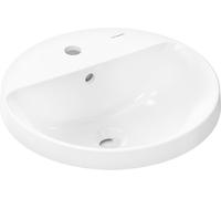 hansgrohe Xuniva S lavabo encastré, Smart Clean, avec trop-plein, 1 trou pour robinet, 450x450mm, blanc, 61056450