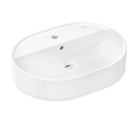 Hansgrohe Xuniva U lavabo 60x45 cm ovale à poser blanc mat 61080450